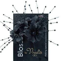 AussieSuperStore Art & Craft Essentials Black Flower Large Pearl with Spray (in 6 colors) Flower Large Pearl Spray  | Artificial Craft Flower Decorations 9323823174552 FL33BK